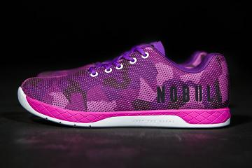 Purple Nobull Camo Women's Trainers | CA F1856D